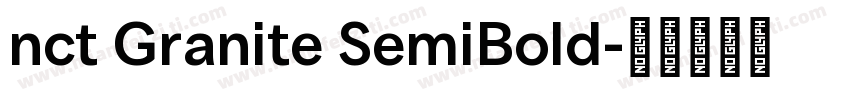 nct Granite SemiBold字体转换